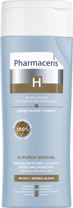 Produktbild Pharmaceris H Purin Special, Speziales Anti -Dand -Shampoo für Trocken- und Fettschild, 250 ml (250 ml, Flüssiges Shampoo)