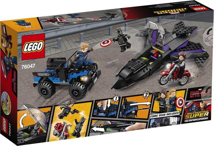 Immagine prodotto LEGO Marvel Super Heroes L'inseguimento di Pantera Nera (76047, LEGO Marvel)