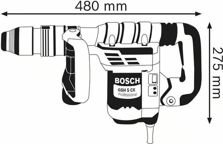 Image du produit Bosch Professional Marteau à percussion avec SDS-max GSH 5 CE (Fonctionnement sur secteur)