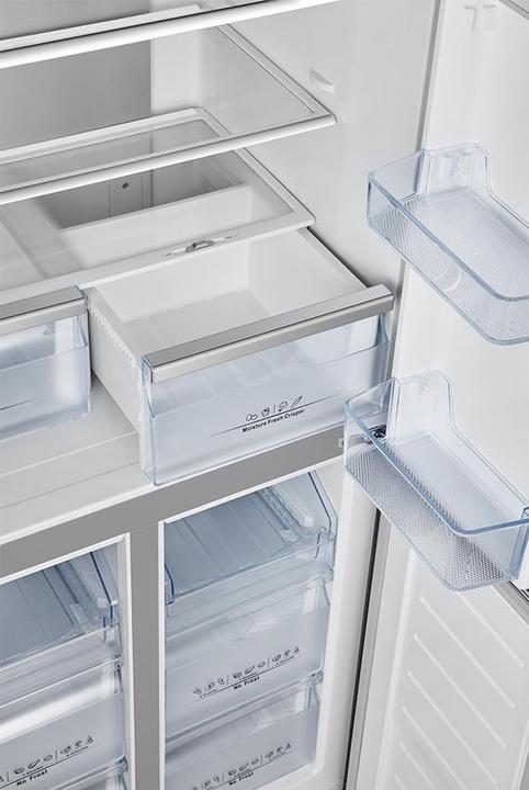 Image du produit Hisense RQ563N4SI2 Side-by-Side Réfrigérateur Pose libre F Acier inoxydable (454 l)