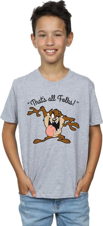 Immagine prodotto Looney Tunes Taz That's All Folks Maglietta Ragazzi (128)