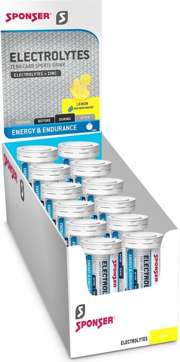 Actual product image Sponser Electrolytes (Lemon, 12 pcs., 540 g)