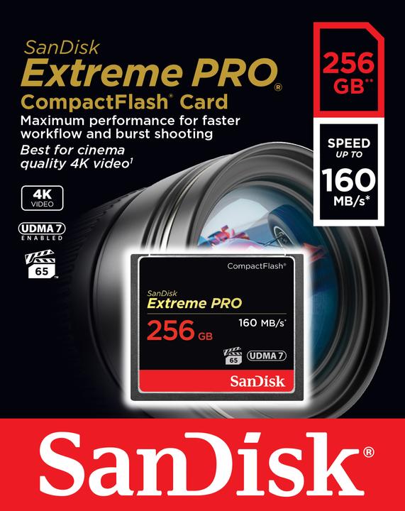 Produktbild SanDisk Extreme Pro Compact Flash (256 GB, CF)