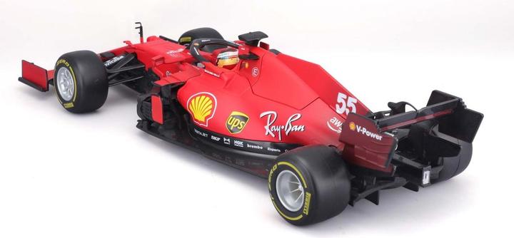 Actual product image Bburago Ferrari F1 2021 #55 Sainz 1/18
