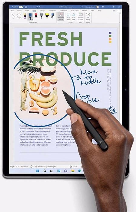 Image du produit Microsoft Surface Pro X (13", Microsoft SQ2, 16 Go, 256 Go, Sans disposition de clavier)