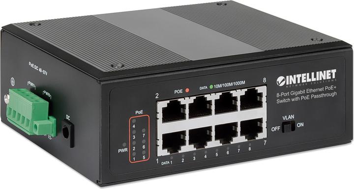 Immagine prodotto Intellinet Switch Gigabit PoE+ a 8 porte con PoE passthrough (8 Porti)