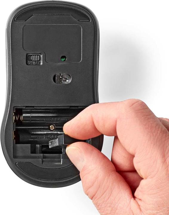 Image du produit Nedis Souris Sans fil 800 / 1200 / 1600 DPI Réglable DPI Nombre de boutons : 4 Ambidextre (Sans fil)