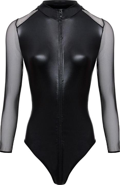 Actual product image Christine Le Duc Christine Wetlook Zip-body Maddy - Black (XXL)