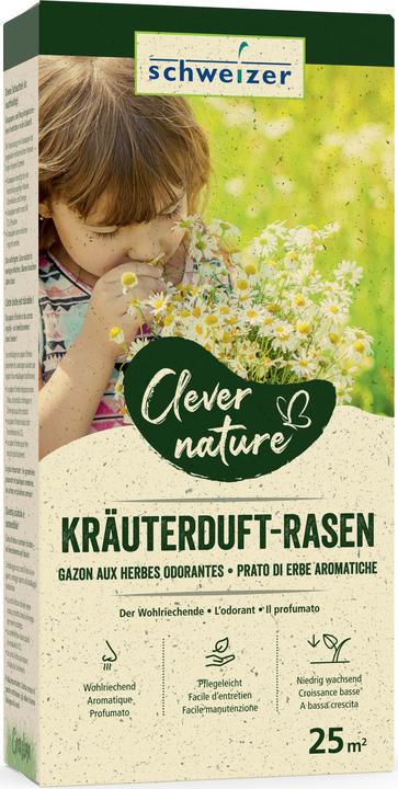 Produktbild Schweizer Kräuterduft-Rasen (Rasensamen)