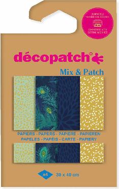 Image du produit Décopatch Mix & Patch - Paon d'or (30 x 40 cm, 1920 x)