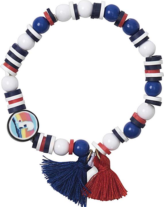 Actual product image Rico Mini bead bracelet set, blue, red Material for 1 bracelet (Plastic, Nylon)