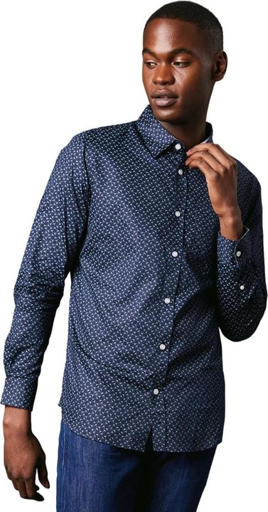 Actual product image Universal Textiles Mens Reverb Print Long-Sleeved Shirt (XL)