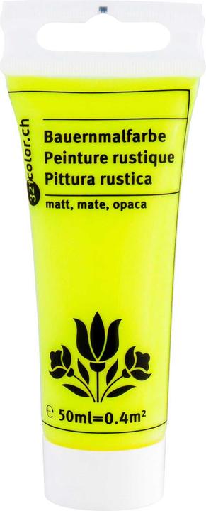 Immagine prodotto 321color Pittura rustica gialla fluorescente 50ml (Giallo neon, 50 ml)
