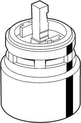 Produktbild Kludi Kartusche für Einhandmischer Ø 46mm, mit keramischen Scheiben