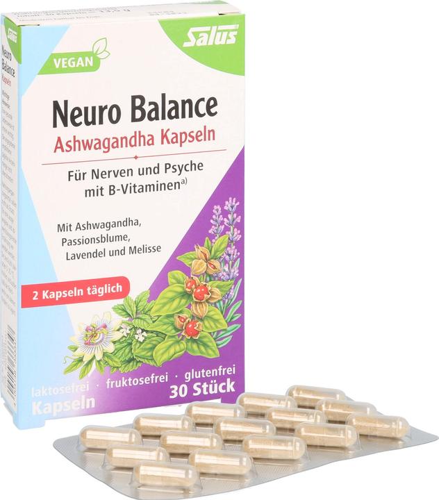 Actual product image Salus Neuro Balance Ashwagandha (30 Piece, Capsules, 32 g)