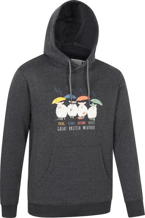 Actual product image Mountain Warehouse Mens Great British Weather Overhead Hoodie (3XL)
