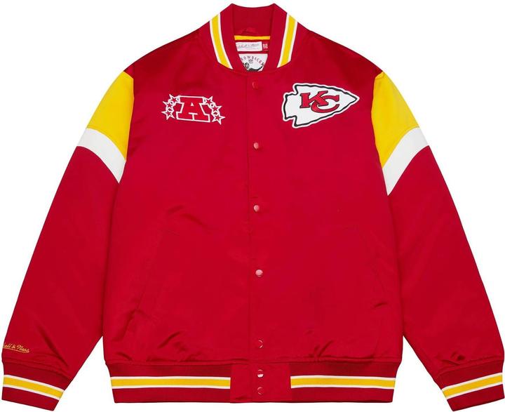 Mitchell & Ness M&N Heavyweight Satin Jacke NFL Kansas City Chiefs - XXL (XXL)