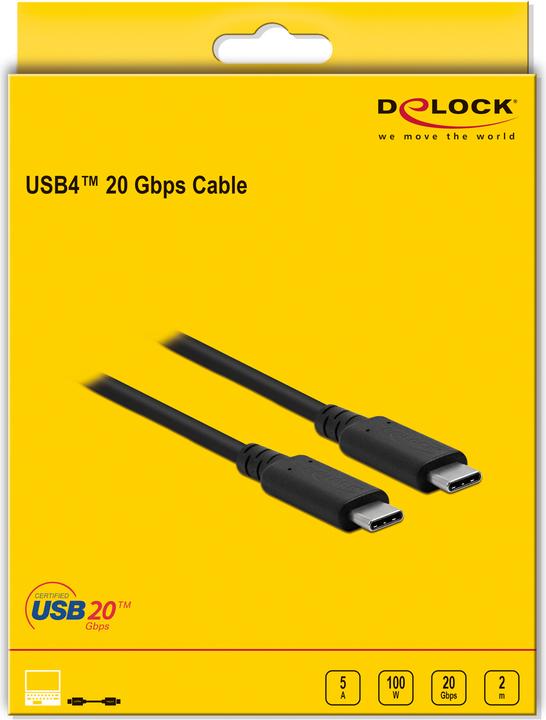Produktbild Delock USB-C – USB-C (2 m, USB 3.2)