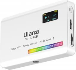 Actual product image Ulanzi VL120 LED-Lampe – RGB, WB (2500 K – 9000 K), weiss