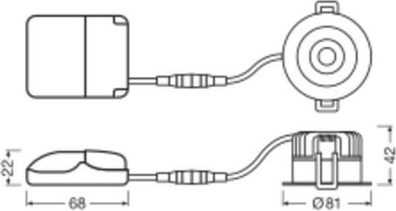 Actual product image Ledvance LED recessed spotlight (640 lm)
