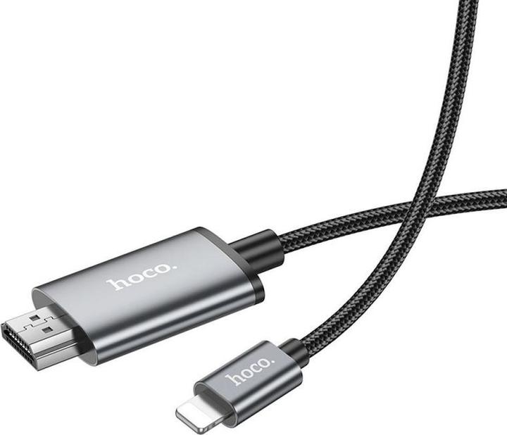 Produktbild Hoco Lightning to HDMI Video Kabel UA27, 2m, Grau