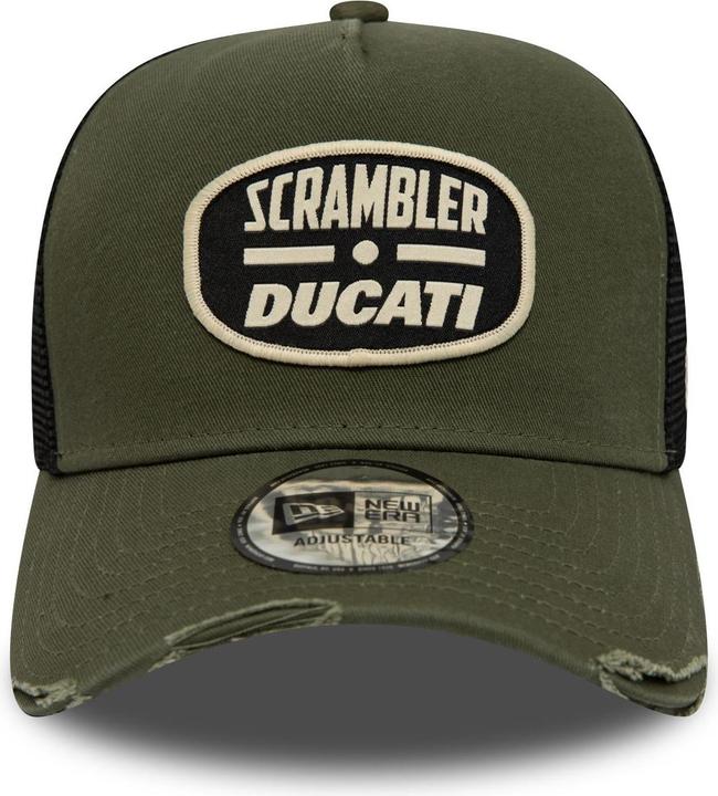 Image du produit New Era Casquette A-Frame Trucker Distressed Scrambler Ducati Olive (Taille unique)