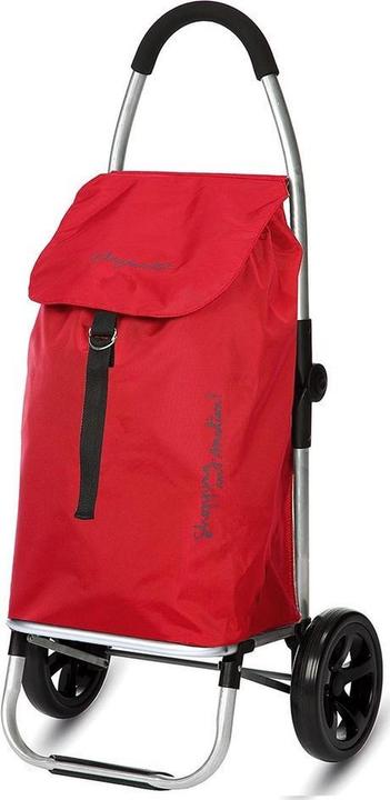 Playmarket shopping trolley go two red 2 wheels - 37 l capacity - foldable