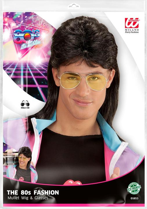 Produktbild Widmann 80er Jahre Perücke Brille