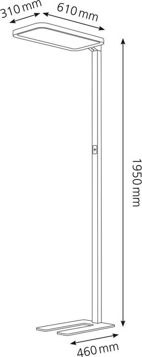 Actual product image Hansa Floor Lamp Sapphire LED Anthracite (7500 lm)