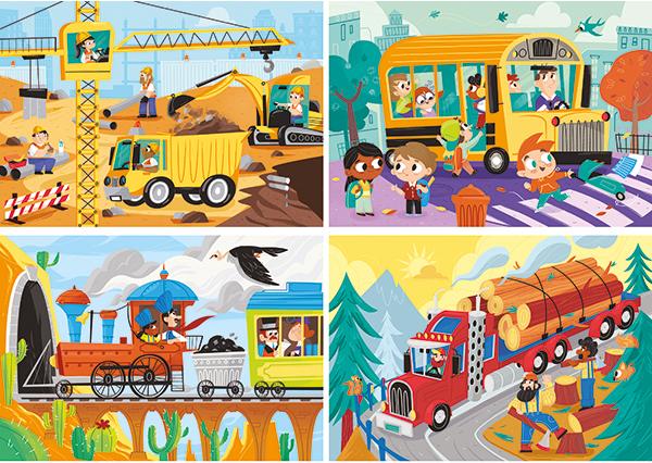 Actual product image Clementoni FramePuzzle means of transport g (15 pieces)
