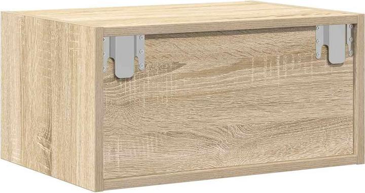 Immagine prodotto VidaXL Comodini a parete con luci LED 2 pezzi armadio in rovere Sonoma