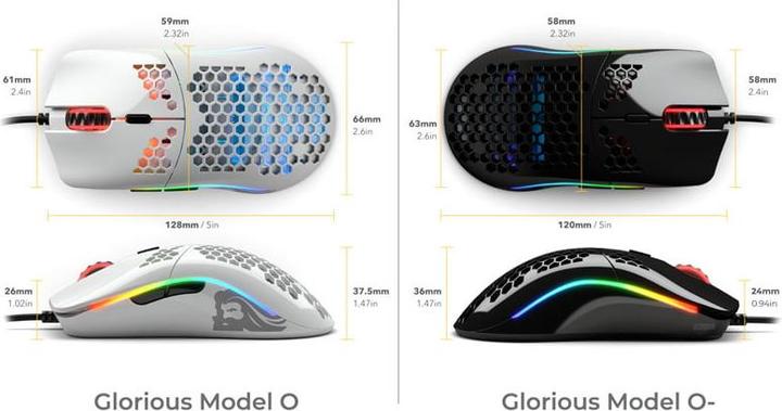 Actual product image Glorious PC Gaming Race Model O- (Cable)