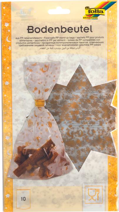 Produktbild Folia Weihnachts-Bodenbeutel, Maáe: (B)180 x (H)300 mm (Geschenktüte, 10 x)