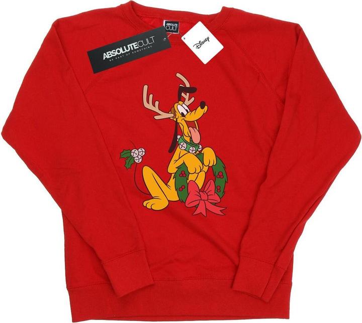Disney Pluto Christmas Reindeer Sweatshirt (S)
