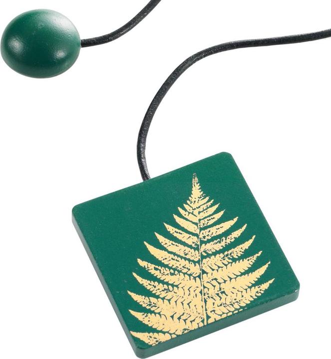 Casativo Curtain holder magnetic, floral pattern, tie-back holder wood, green, gold