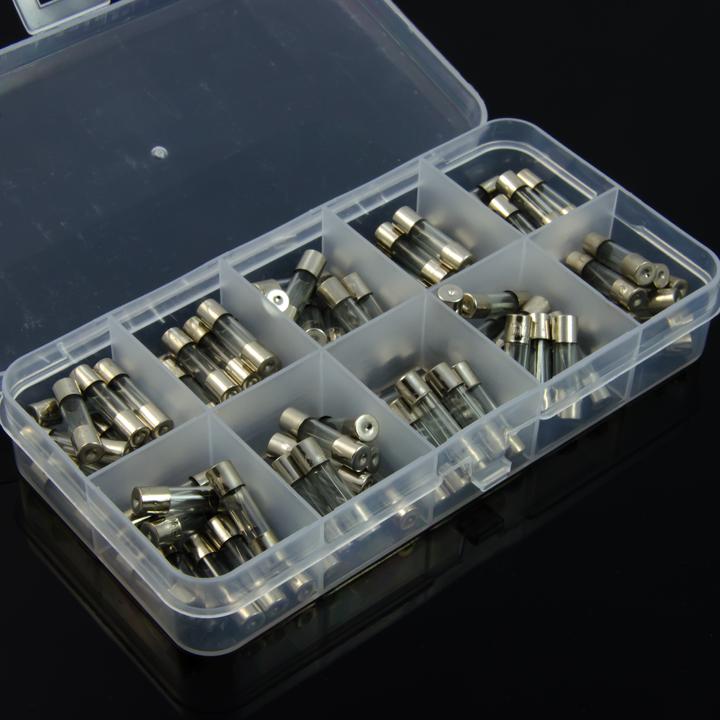 Actual product image Purecrea Fine-wire fuse set 100pcs. 5x20mm assorted (Micro fuse, Nimble)