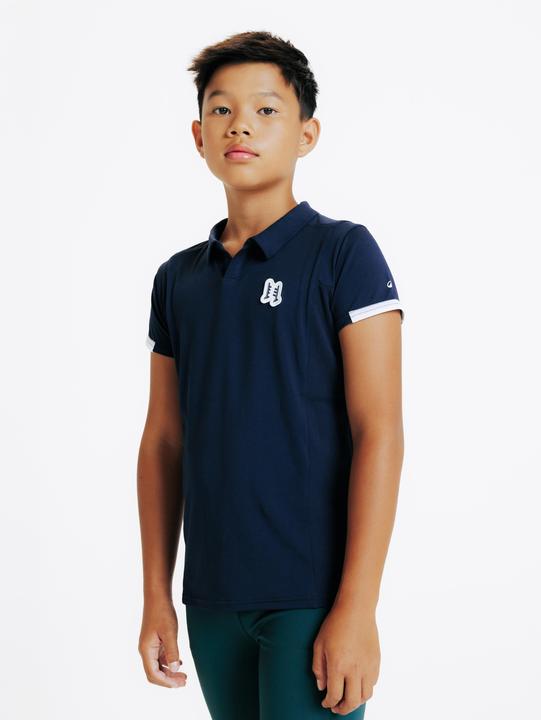 Actual product image Fouganza Reit-Poloshirt Club kurzarm marineblau (6, 7, 8)