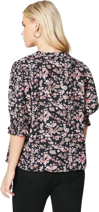 Actual product image Dorothy Perkins Womens/Ladies Floral Overhead Petite Half-Sleeved Blouse (34 D)