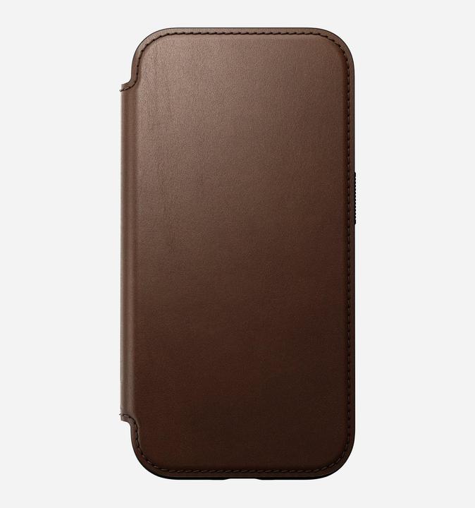 Actual product image Nomad Modern Leather Folio - Brown - iPhone 16 (Apple iPhone 16)