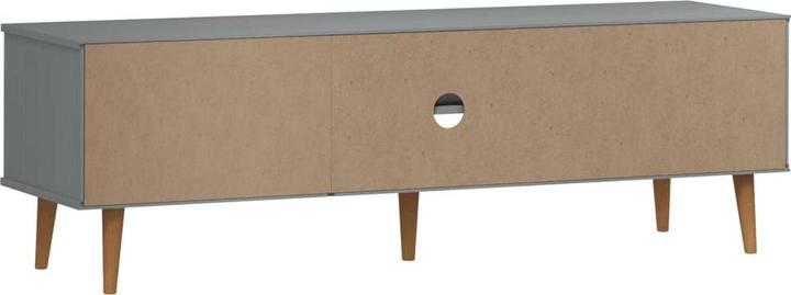 Image du produit VidaXL TV-Schrank MOLDE Grau 158x40x49 cm Massivholz (158 x 40 x 49 cm)