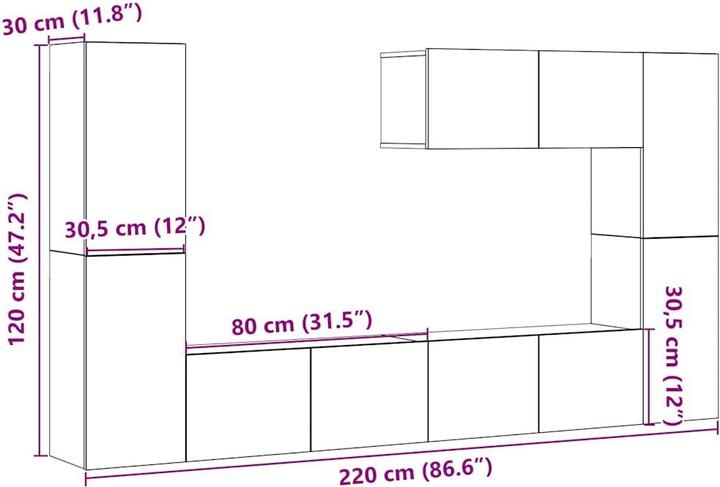 Image du produit VidaXL Kenji (80 x 30 x 30 cm)