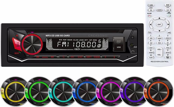 Produktbild Creasono MP3-Autoradio, CD, Bluetooth