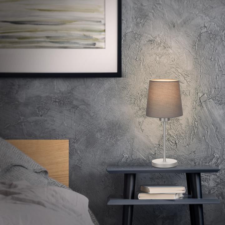 Actual product image Briloner Table lamp, gray-silver, 1xE14/25W (E14)