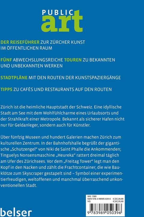 Nährwerte und Zutaten belser Spaziergänge z. Kunst Zürich (Deutsch, Ute Liesenfeld, 2024)