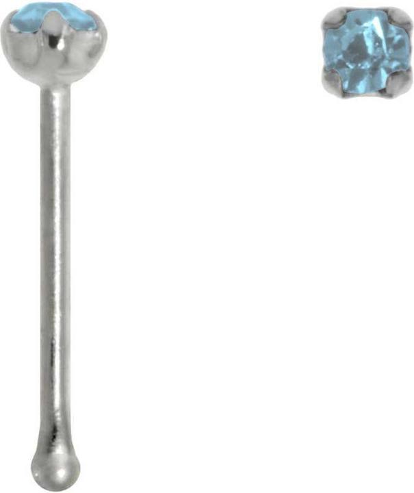 Bijouteria Nasenpiercing (Silber 925, Kristall)