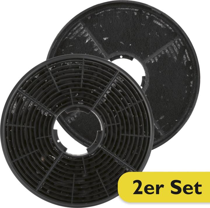 Actual product image Bomann Boma KF 563 activated carbon filter 2 pcs for DU650/652/773 bk