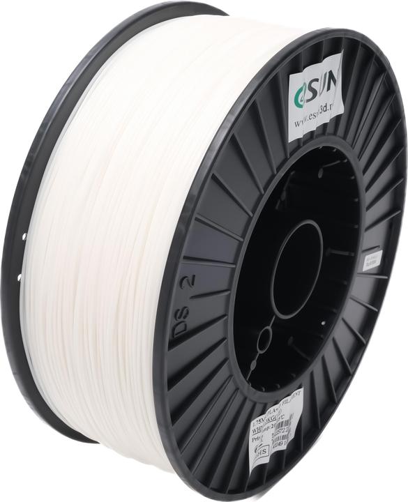 Produktbild eSUN PLA+ Filament 1.75mm Weiss 3Kg (PLA+, 1.75 mm, 3000 g, Weiss)
