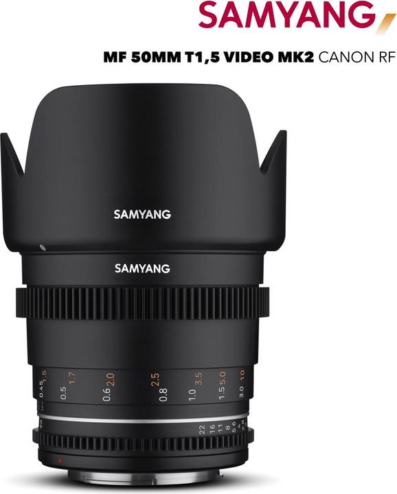 Produktbild Samyang MF 50mm T1,5 VDSLR MK2 Canon RF (Canon RF, Micro Four Thirds, APS-C / DX, Vollformat)