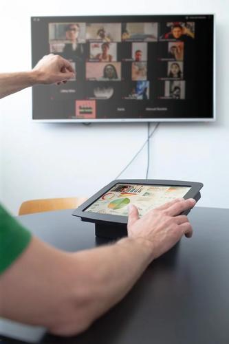 Produktbild Compulocks Galaxy Tab A8 10.5" Space Enclosure Portable Floor Stand - Aufstellung - für Tab