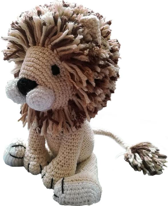 Actual product image Natura Punto Crochet lion for children, cuddly toy, handmade (27 cm)